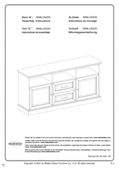 Walker Edison W58LUK2DD Instrucciones De Ensamblaje