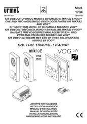 Urmet 2Voice 1784/716 Manual De Instalación