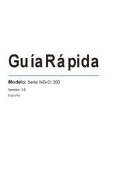 ZKTeco NG-Cl 200 Serie Guía Rápida