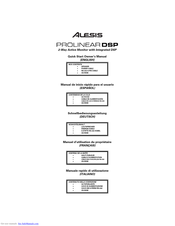 Alesis PROLINEAR DSP Manual De Inicio Rápido Para El Usuario