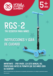 3Style Scooters RGS-2 Manual De Instrucciones Y Guia De Uso