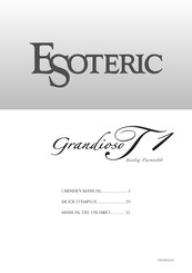 Esoteric Grandioso T1 Manual Del Usuario