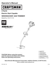 Craftsman WEEDWACKER 316.711170 Manual Del Operador