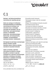 DURAVIT C1 4 20 0015 0 10 Instrucciones De Montaje Y Uso