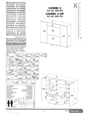 FURNITUREBOX COMBI 3 UP 486-103 Instrucciones De Montaje