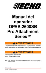 Echo Pro Attachment DPAS-2600SB Manual Del Operador