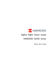 Hikmicro ALPEX Serie Guia De Inicio Rapido