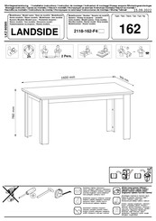 trendteam LANDSIDE 2118-162-F4 Instrucciones De Montaje