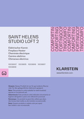 Klarstein SAINT HELENS STUDIO LOFT 2 Manual De Instrucciones