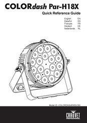 Chauvet Professional COLORdash Par-H18X Guía De Referencia Rápida
