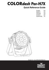 Chauvet Professional COLORdash Par-H7X Guía De Referencia Rápida