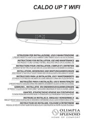Olimpia splendid CALDO UP T WIFI Instruccioes Para La Instalación, Uso Y Mantenimiento