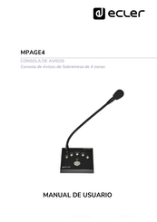 Ecler MPAGE4 Manual De Usuario