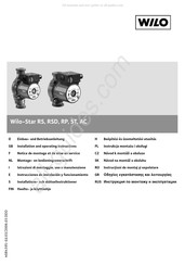 Wilo Wilo-Star RP Serie Instrucciones De Instalación Y Funcionamiento