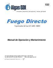 Algas SDI NP 54000 Manual De Operación Y Mantenimiento