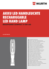 Würth ERGOPOWER COMPACT 5+2W LED Traducción De Las Instrucciones De Uso Originales