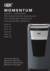 GBC MOMENTUM X26-32 Manual De Instrucciones