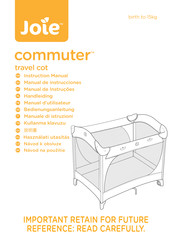 Joie commuter Serie Manual De Instrucciones