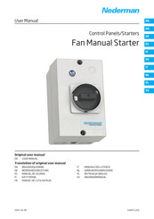 Nederman Fan Manual Starter Manual Del Usuario