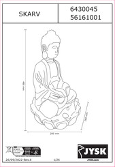 JYSK SKARV 6430045 Manual De Instrucciones