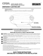 Acuity Brands HOLOPHANE CORTEZ CZQ2L Manual Del Usuario