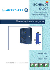 MICROWELL HP 2300 SPLIT Manual De Instalacion Y Uso