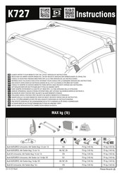 Yakima K727 Manual De Instrucciones