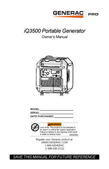 Generac PRO iQ3500 Manual Del Propietário