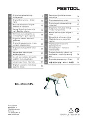 Festool UG-CSC-SYS Manual De Instrucciones