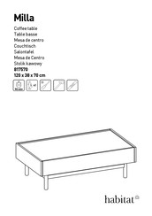 Habitat Milla 817570 Instrucciones De Montaje