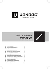 VONROC TW502 Serie Traducción De Las Instrucciones Originales