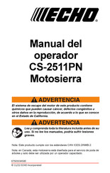 Echo CS-2511PN Manual Del Operador