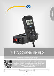 PCE Instruments PCE-T 240 Instrucciones De Uso