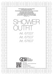 Gessi SHOWER OUTFIT 67607 Manual De Instrucciones