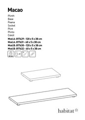 Habitat Macao 817630 Instrucciones De Montaje