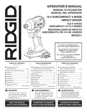 RIDGID R872311 Manual Del Operador