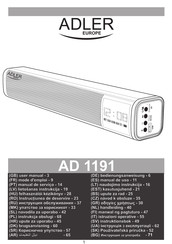 Adler europe AD 1191 Manual De Uso