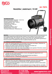 BGS technic 73374 Instrucciones De Uso