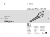 Bosch AdvancedLeafBlower 36V-750 Manual Original