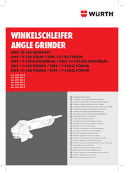 Würth EWS 17-150-Q POWER Traducción Del Manual De Instrucciones De Servicio Original