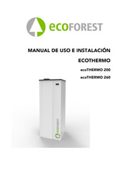 ECOFOREST ECOTHERMO Serie Manual De Uso E Instalación