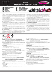 Jamara Mercedes-Benz SL 400 Instrucciones