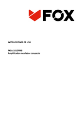 Fox FXSA-101DFMB Instrucciones De Uso