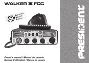 PRESIDENT WALKER III FCC Manual Del Usuario