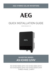 AEG AS-ICH02-2/HV Serie Guía De Instalación Rápida