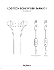 Logitech ZONE WIRED EARBUDS Guia De Inicio Rapido