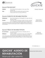 Sunrise Medical Quickie REHAB SEAT Manual De Instrucciones