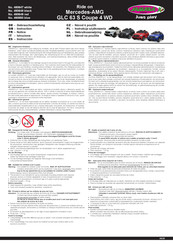 Jamara Germany Kids Mercedes-AMG GLC 63 S Coupe 4 WD Instrucciones