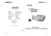 Eiki EIP-200 Manual Del Propietário