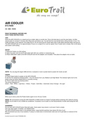 EuroTrail AIR COOLER Manual Del Usuario